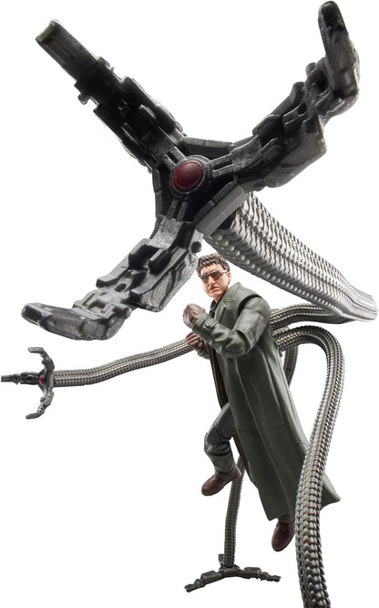 Marvel Legends Series Doc Ock, Spider-Man: No Way Home Collectible, Deluxe 6-Inch Action Figure, 4 Accessories, Ages 4 and Up