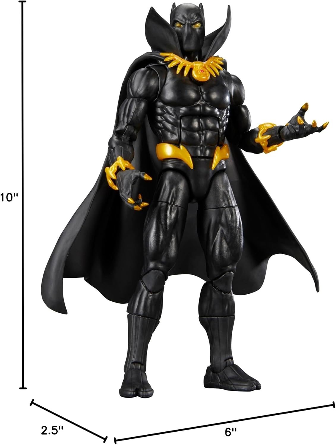 Marvel Legends Series Black Panther, Comics Collectible 6-Inch Action Figure