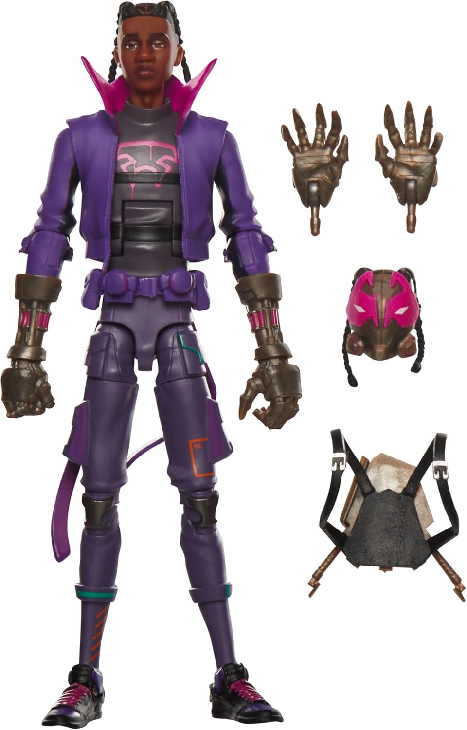 Marvel Legends Series Miles G. Morales (Prowler), Spider-Man: Across The Spider-Verse Collectible 6 Inch Action Figure