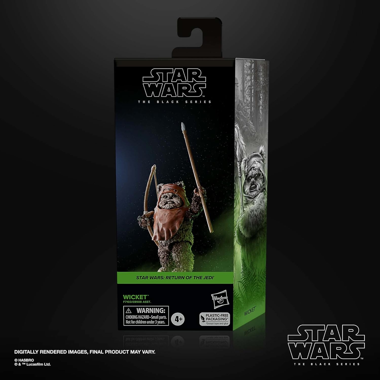 Star Wars The Black Series Wicket W. Warrick, Return of The Jedi 6-Inch Action Figures