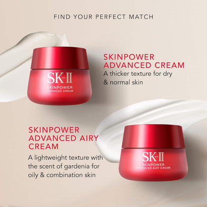 SK-II SKINPOWER Advanced Face Cream - Face Moisturizer Helps Reduce Appearance of Fine Lines for Bumpy Skin (2.7 oz)