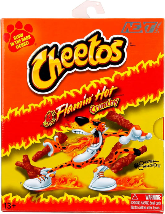 Jada Toys - Cheetos - Chester Cheetah Flamin' Hot Glow in The Dark Action Figure