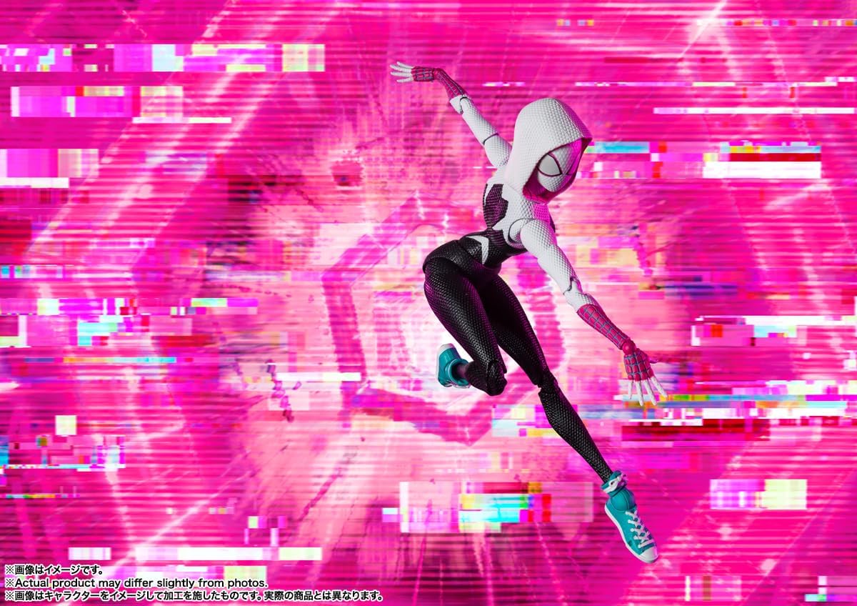 TAMASHII NATIONS - Spider-Man: Across The Spider-Verse - Spider-Gwen (Spider-Man: Across The Spider-Verse), Bandai Spirits S.H.Figuarts Action Figure