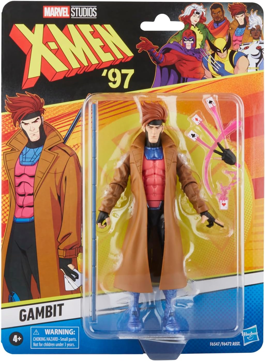 Marvel Legends Series Gambit, X-Men ‘97 Collectible 6-Inch Action Figures