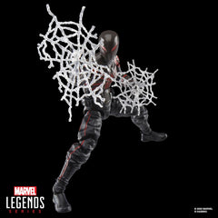 Spider-Man Marvel Legends Series Gamerverse Miles Morales Brooklyn 2099 Suit, 2 Video Game -Inspired Collectible 6 Inch Action Figure