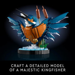 LEGO Icons Kingfisher Bird Building Set (10331) – Creative Model Kit for Adults, Relaxing DIY Display Décor, Perfect Gift for Bird and Nature Lovers