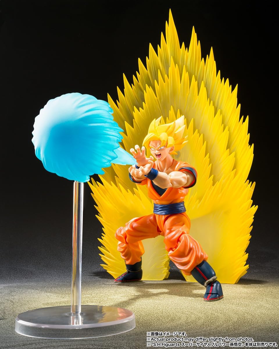 TAMASHII NATIONS - Dragon Ball Z - Super Saiyan Son Goku's Effect Parts Set - Teleport Kamehameha -, Bandai Spirits S.H.Figuarts Action Figure