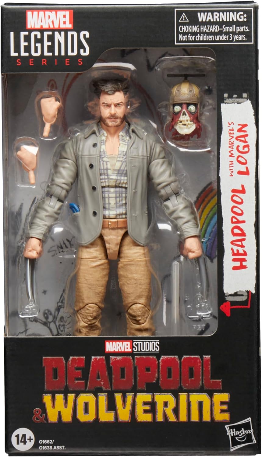 Marvel Legends Series Headpool Logan, Deadpool & Wolverine Collectible 6 Inch Action Figure for Adults Ages 14 and Up