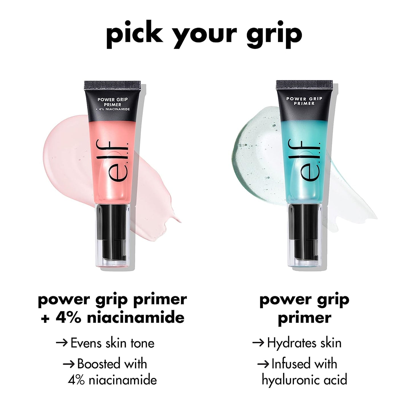 e.l.f. Power Grip Primer, Gel-Based & Hydrating Face Primer For Smoothing Skin & Gripping Makeup, Moisturizes & Primes, 0.811 Fl Oz (24 ml.)