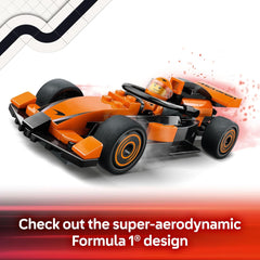 LEGO City F1 Driver with McLaren Race Car Toy with a Driver Minifigure