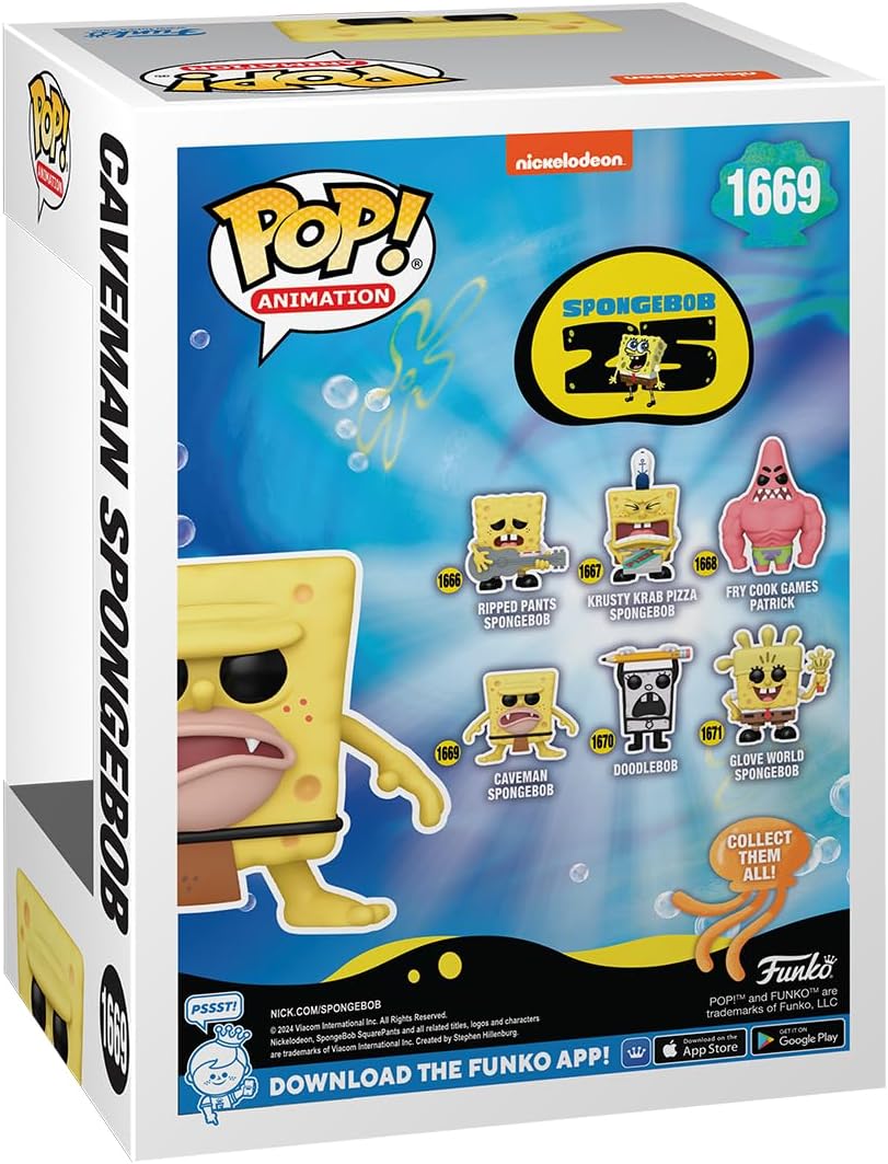 Funko Pop! Animation: Spongebob Squarepants 25th Anniversary - Caveman Spongebob