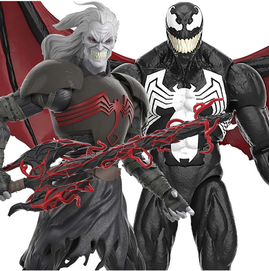 Marvel Legends Series 60th Anniversary, Knull and Venom 2-Pack King in Black 6-inch Action Figures, 5 Accessories