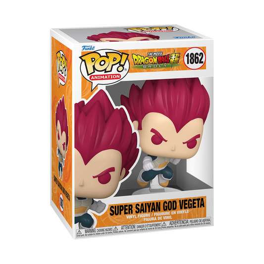 Dragon Ball Super: Broly Super Saiyan God Vegeta Funko Pop! Vinyl Figure