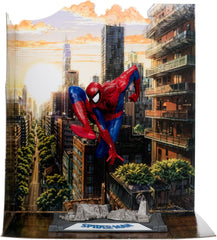 McFarlane Toys - Marvel Spider-Man 1:10th Scale Posed Figure with Scene