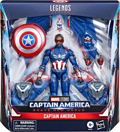 Marvel Legends Series Captain America Collectible Captain America: Brave New World Deluxe 6 Inch Action Figure