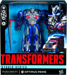 Transformers Toys Studio Series Leader Class Age of Extinction Optimus Prime, 8.5-inch Converting Action Figure