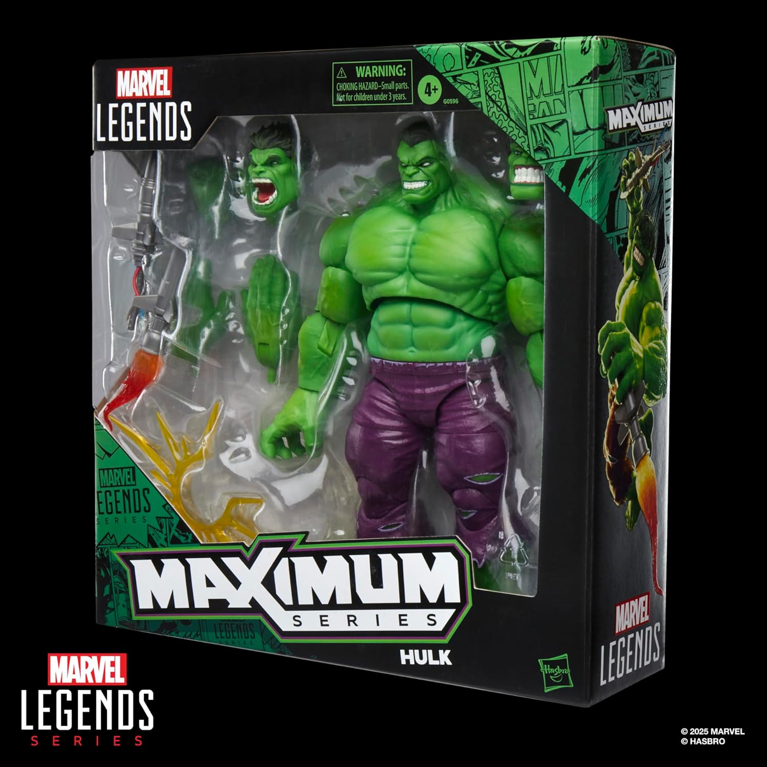 [Pre-Order] Marvel Legends Maximum Series Hulk, Collectible 6-Inch Scale Action Figure with Incredible Articulation and Smashing Accessories