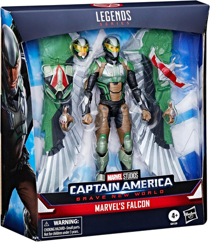 Marvel Legends Series Falcon, Captain America: Brave New World Collectible Deluxe 6 Inch Action Figure