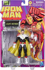 Marvel Legends Series Count Nefaria, Iron Man Comics Collectible 6-Inch Action Figure, Retro-Inspired Blister Card