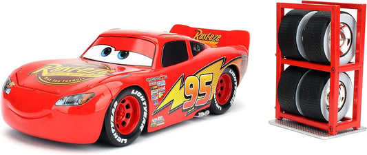 Jada Toys - Disney Pixar Cars 3 Lightning McQueen Die-cast Car with Tire Rack