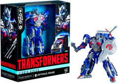 Transformers Toys Studio Series Leader Class Age of Extinction Optimus Prime, 8.5-inch Converting Action Figure