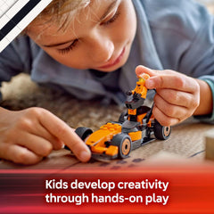 LEGO City F1 Driver with McLaren Race Car Toy with a Driver Minifigure
