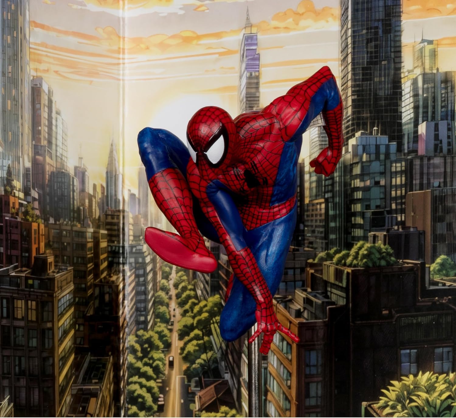 McFarlane Toys - Marvel Spider-Man 1:10th Scale Posed Figure with Scene