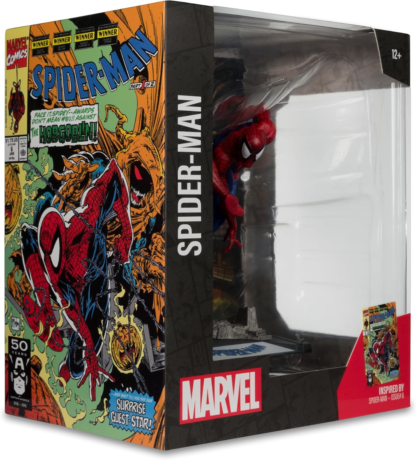 McFarlane Toys - Marvel Spider-Man 1:10th Scale Posed Figure with Scene