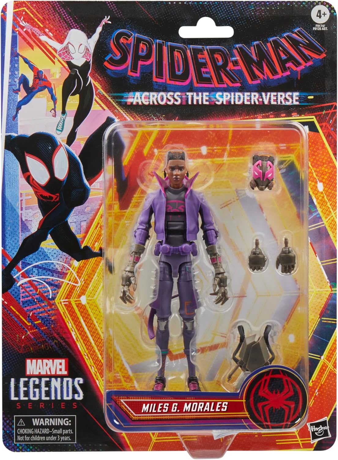 Marvel Legends Series Miles G. Morales (Prowler), Spider-Man: Across The Spider-Verse Collectible 6 Inch Action Figure