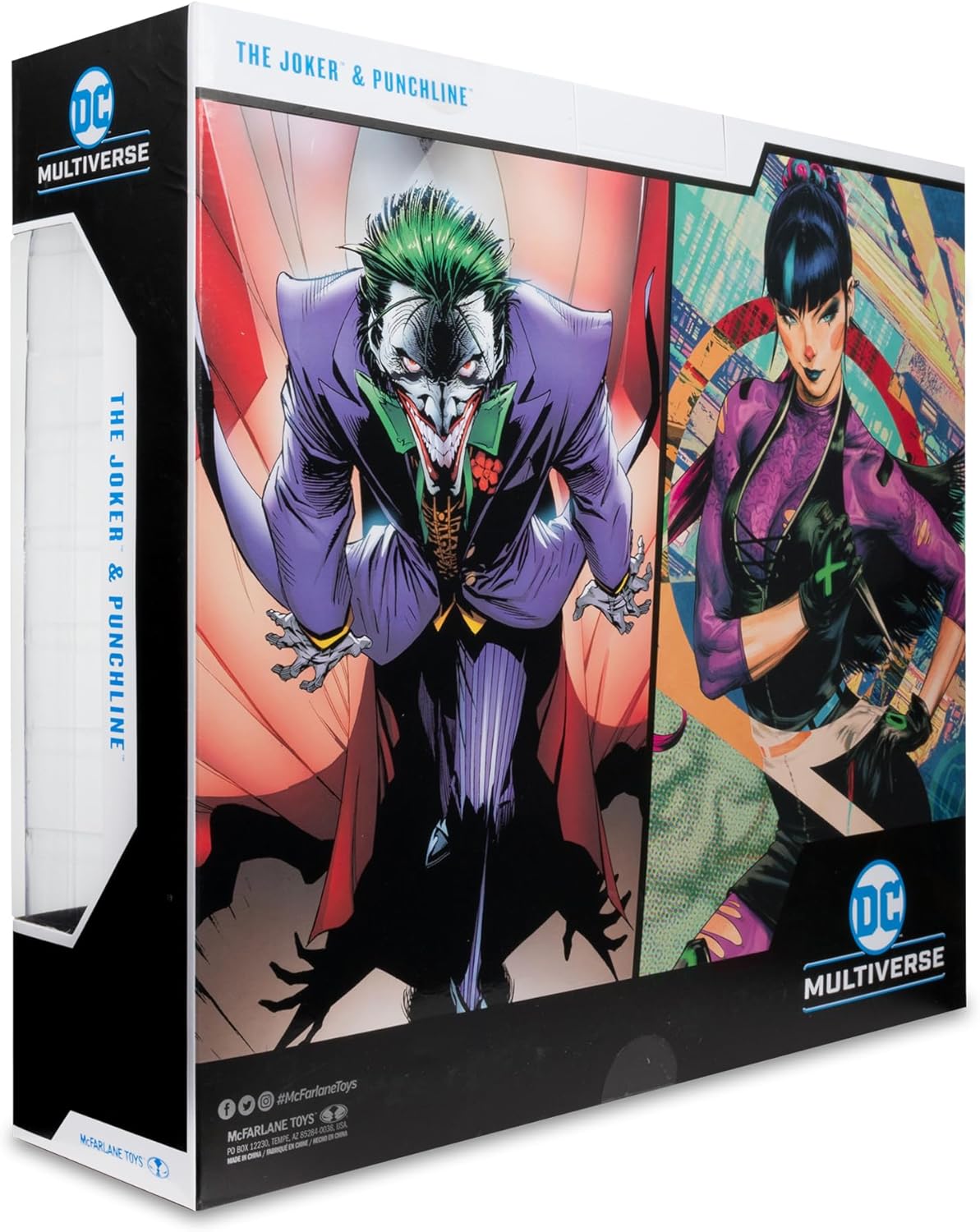 McFarlane Toys - DC Multiverse The Joker & Punchline 7" Action Figure 2pk