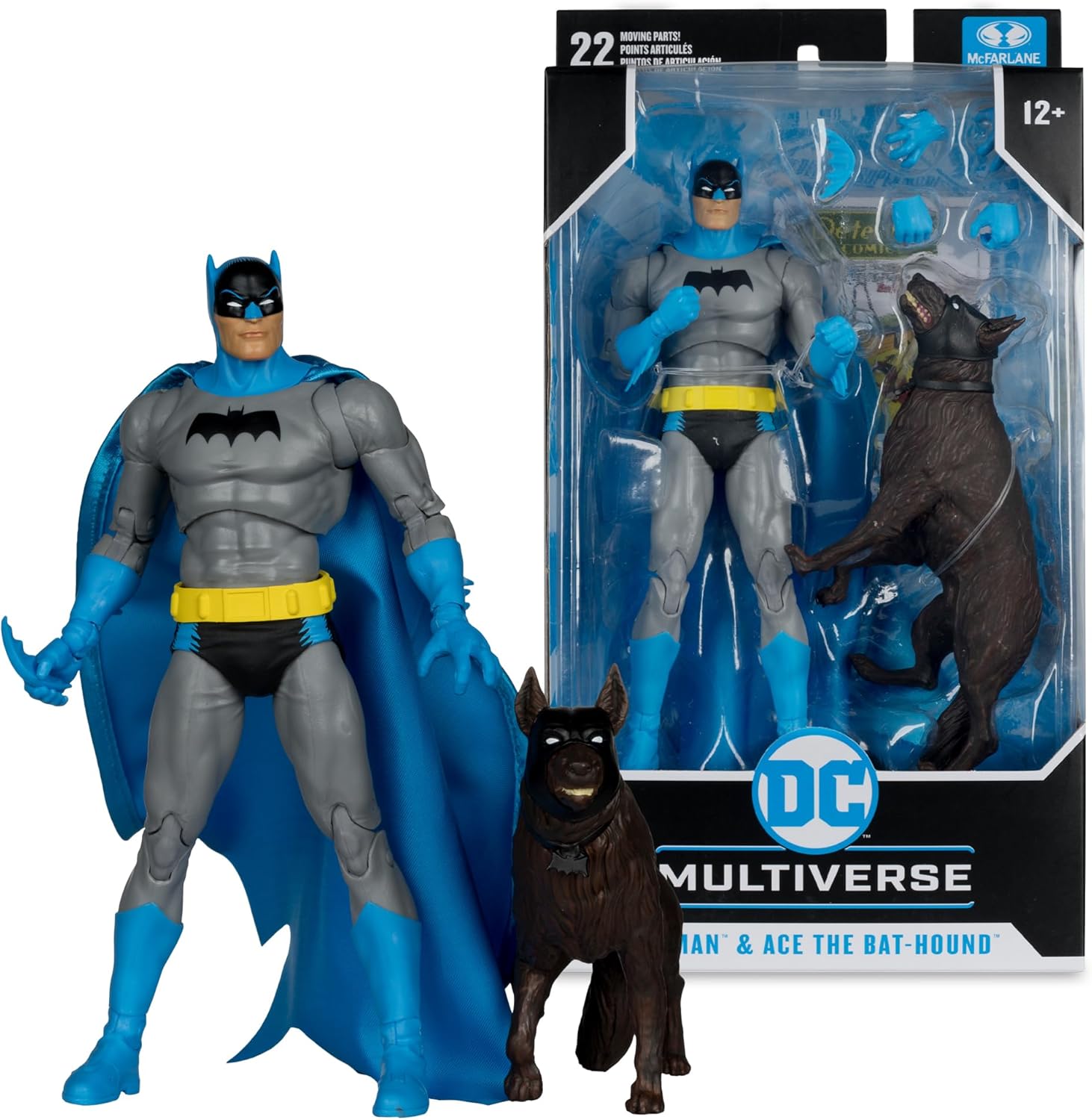 McFarlane Toys - DC Multiverse Batman & Ace The Bat-Hound (Silver Age) Action Figure