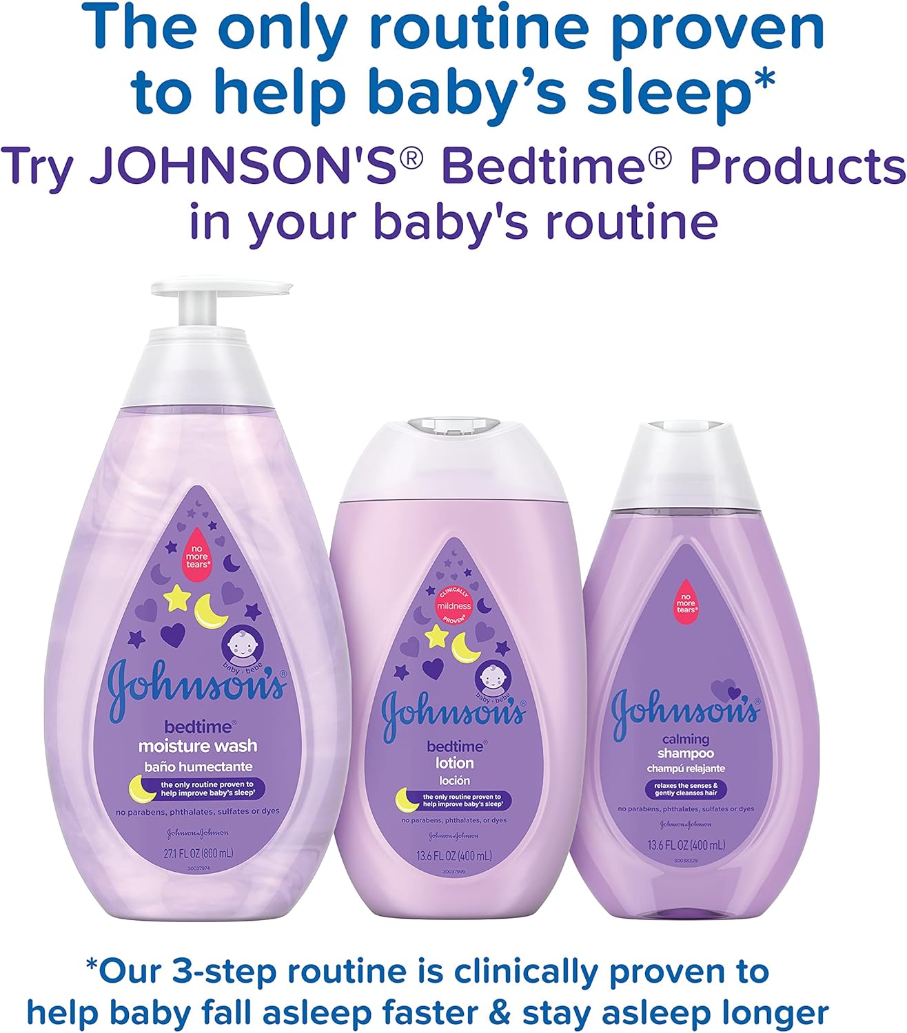 Johnson's Baby Calming Baby Shampoo with Soothing NaturalCalm Scent, Hypoallergenic & Tear-Free Baby Hair Shampoo, Free of Parabens, Phthalates, Sulfates & Dyes, 20.3 fl. oz