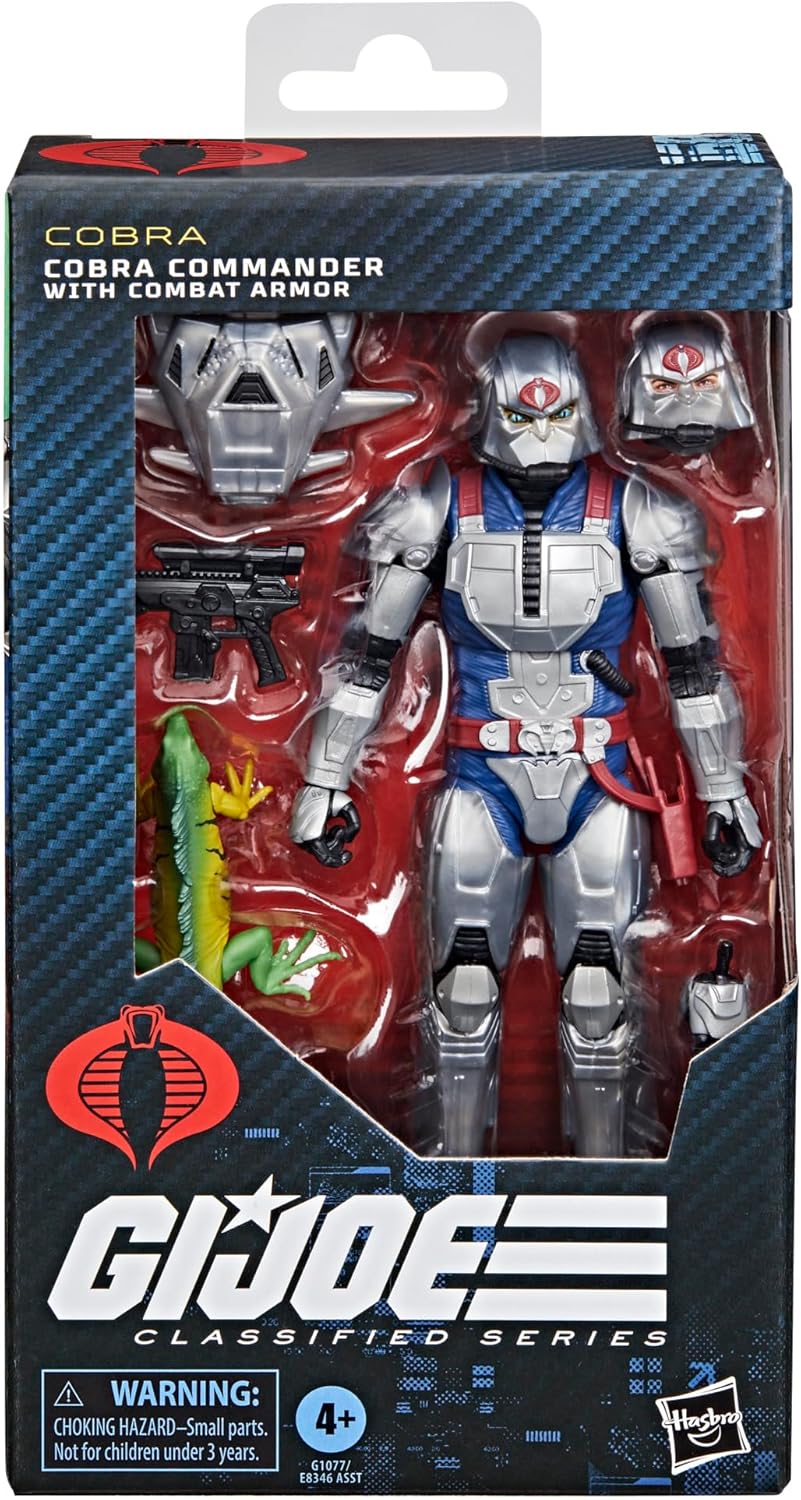 [Pre-Order] G.I. Joe Classified Series Cobra Commander with Combat Armor, Collectible 6 Inch Action Figure with 7 Accessories