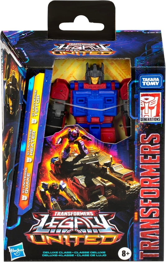 Transformers Legacy United Deluxe Class G1 Universe Quake, 5.5-inch Converting Action Figure