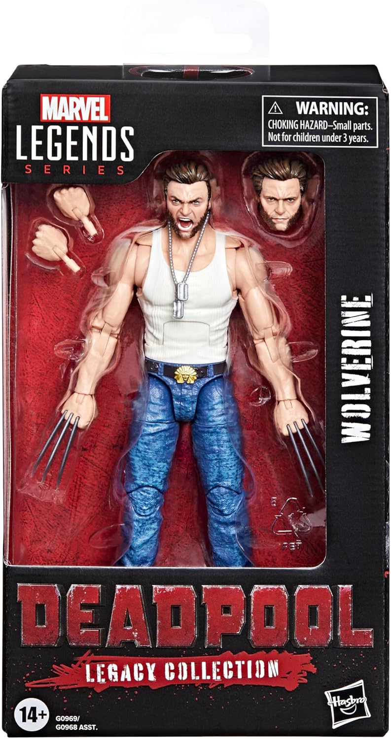 Marvel Legends Series Wolverine, Deadpool 2 Adult Collectible 6-Inch Action Figure