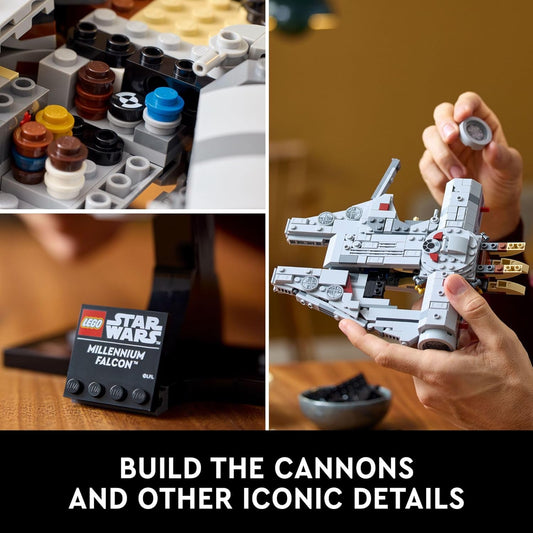 LEGO Star Wars Millennium Falcon A New Hope 25th Anniversary Collectable Model with Display Stand