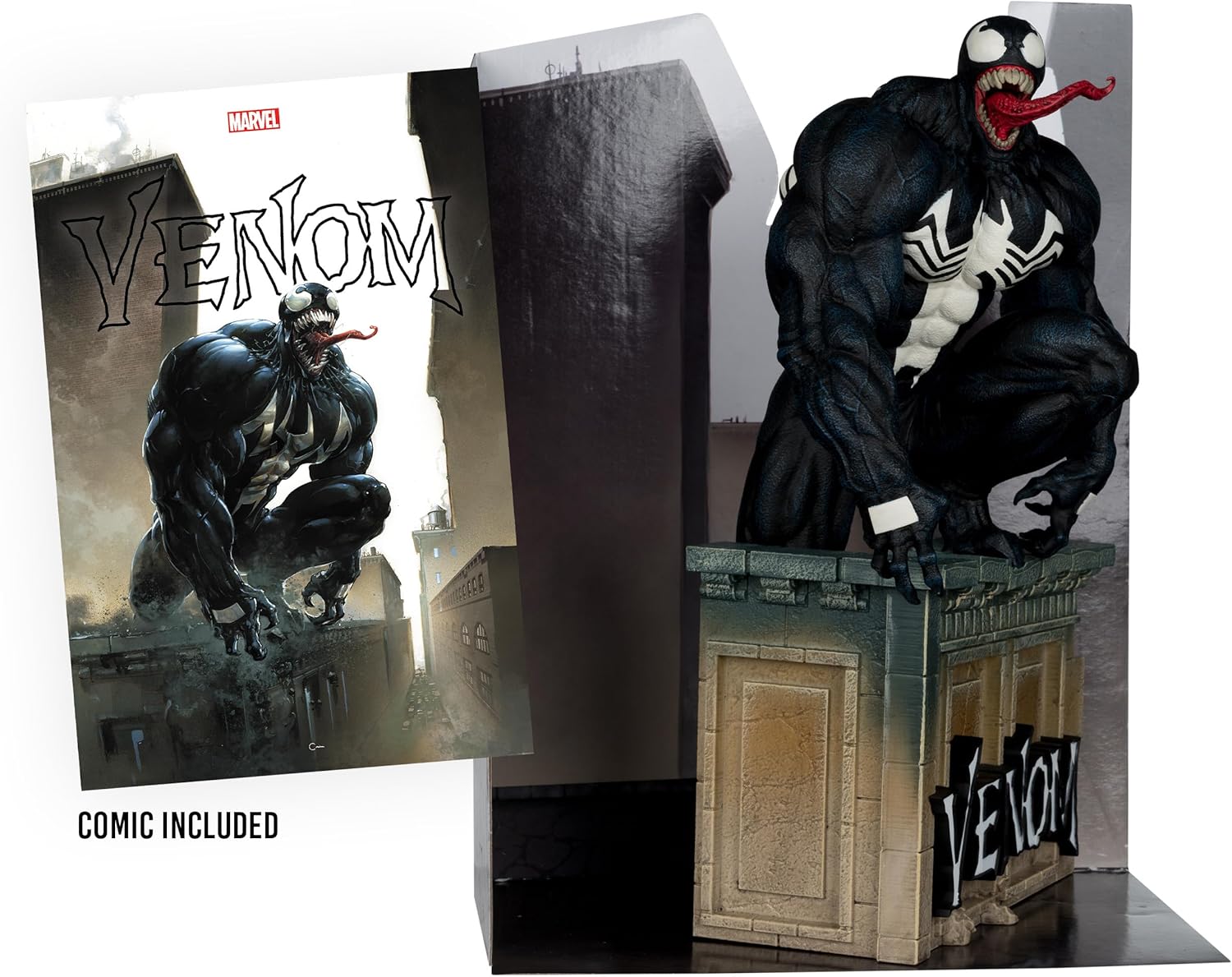 [Pre-Order] McFarlane Toys - Marvel Venom 1:6th Scale Collectible with Scene & Comic