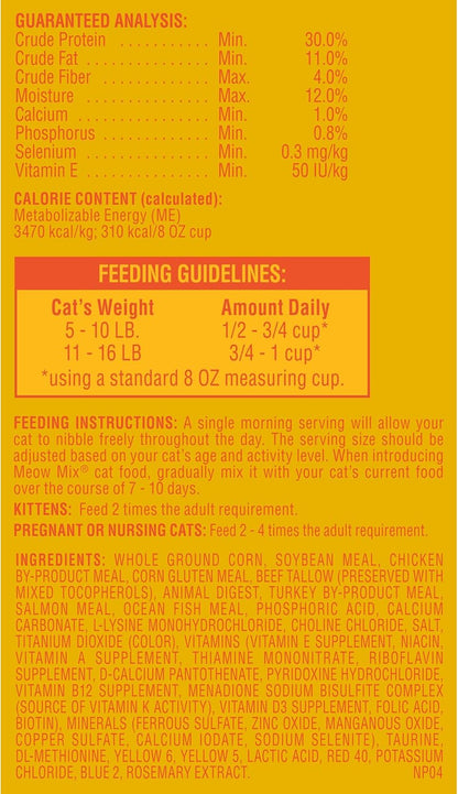 Meow Mix Original Cat Food, 6.3 Pound, Complete & Balanced Nutrition