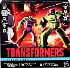 Transformers Studio Series The The Movie Constructicon Long Haul & Constructicon Hook, 6.5-inch Action Figures, Robot Toys for Ages 8+