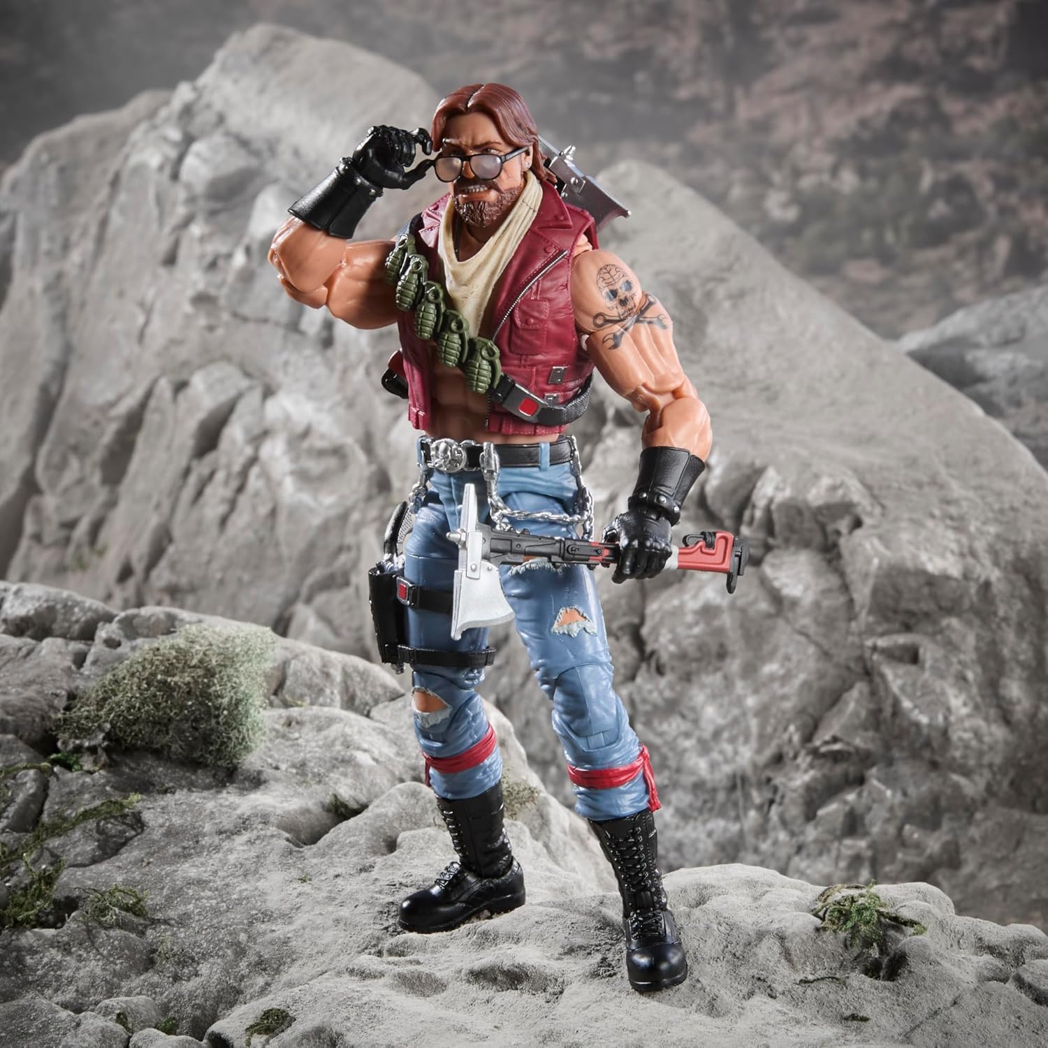 [Pre-Order] G.I. Joe Classified Series Dreadnok Monkeywrench, Collectible 6 Inch Action Figure with 10 Accessories