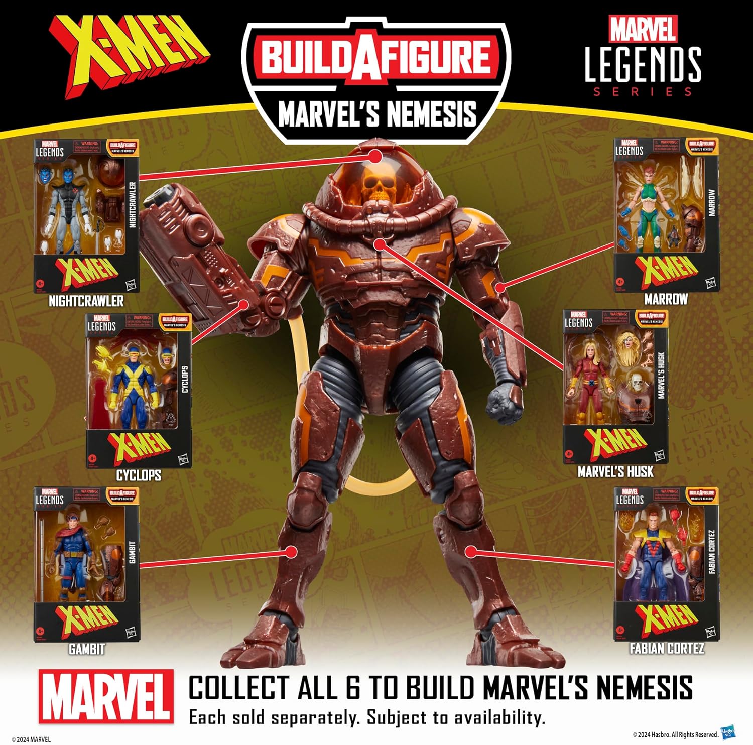 Marvel Legends Series Husk, X-Men Comics Collectible 6-Inch Scale Action Figure