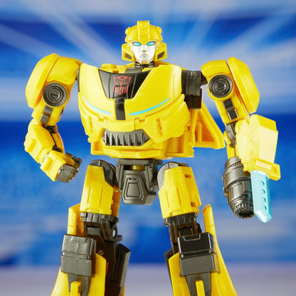 Transformers: One Prime Changer Bumblebee (B-127) 5-Inch Robot Action Figure, Interactive Toys for Boys and Girls Ages 6 and Up