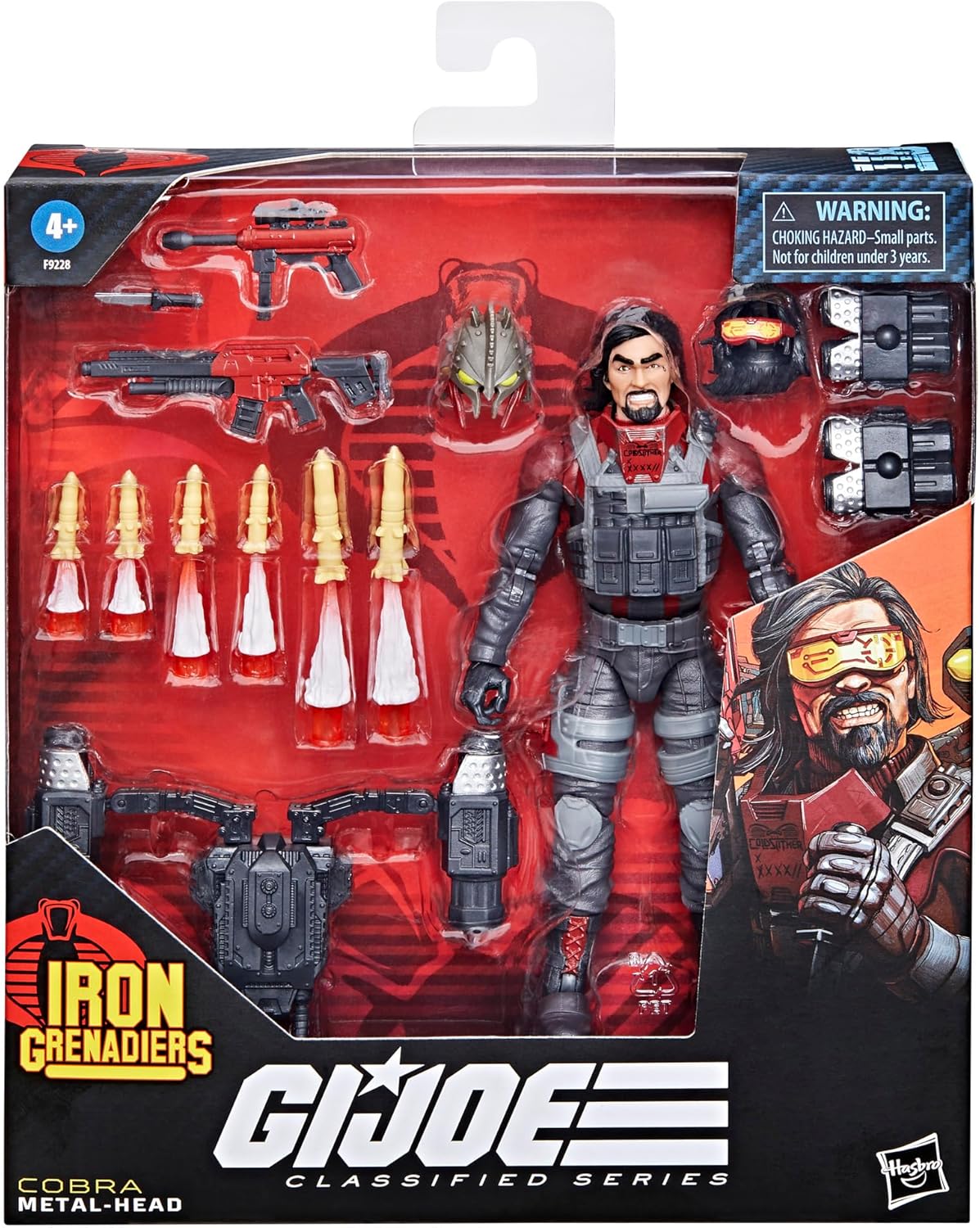 G.I. Joe Classified Series Iron Grenadier Metal-Head Deluxe Collectible Action Figure