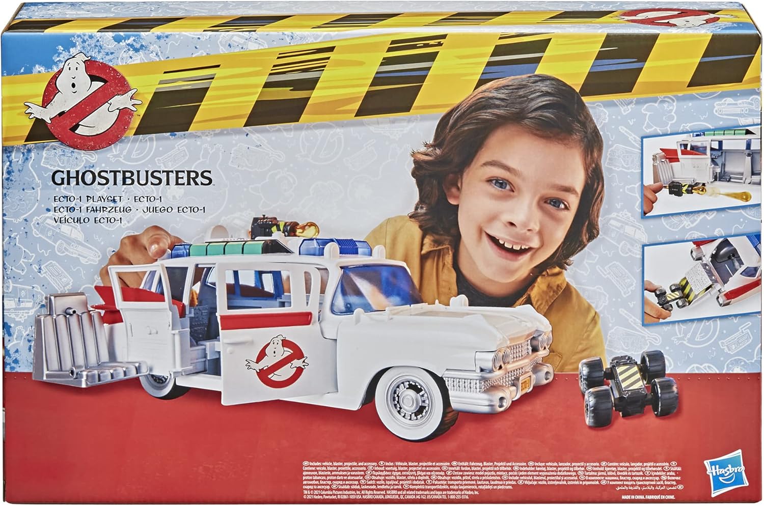Ghostbusters 2021 Movie Ecto-1 Playset with Accessories for Kids Ages 4 and Up New Car Great Gift for Kids,Collectors,and Fans