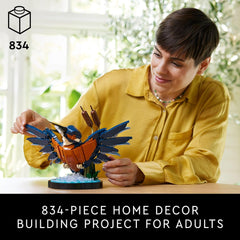 LEGO Icons Kingfisher Bird Building Set (10331) – Creative Model Kit for Adults, Relaxing DIY Display Décor, Perfect Gift for Bird and Nature Lovers
