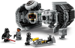 LEGO Star Wars TIE Bomber Model Building Kit Starfighter with Gonk Droid Figure, Darth Vader Minifigure and Lightsaber