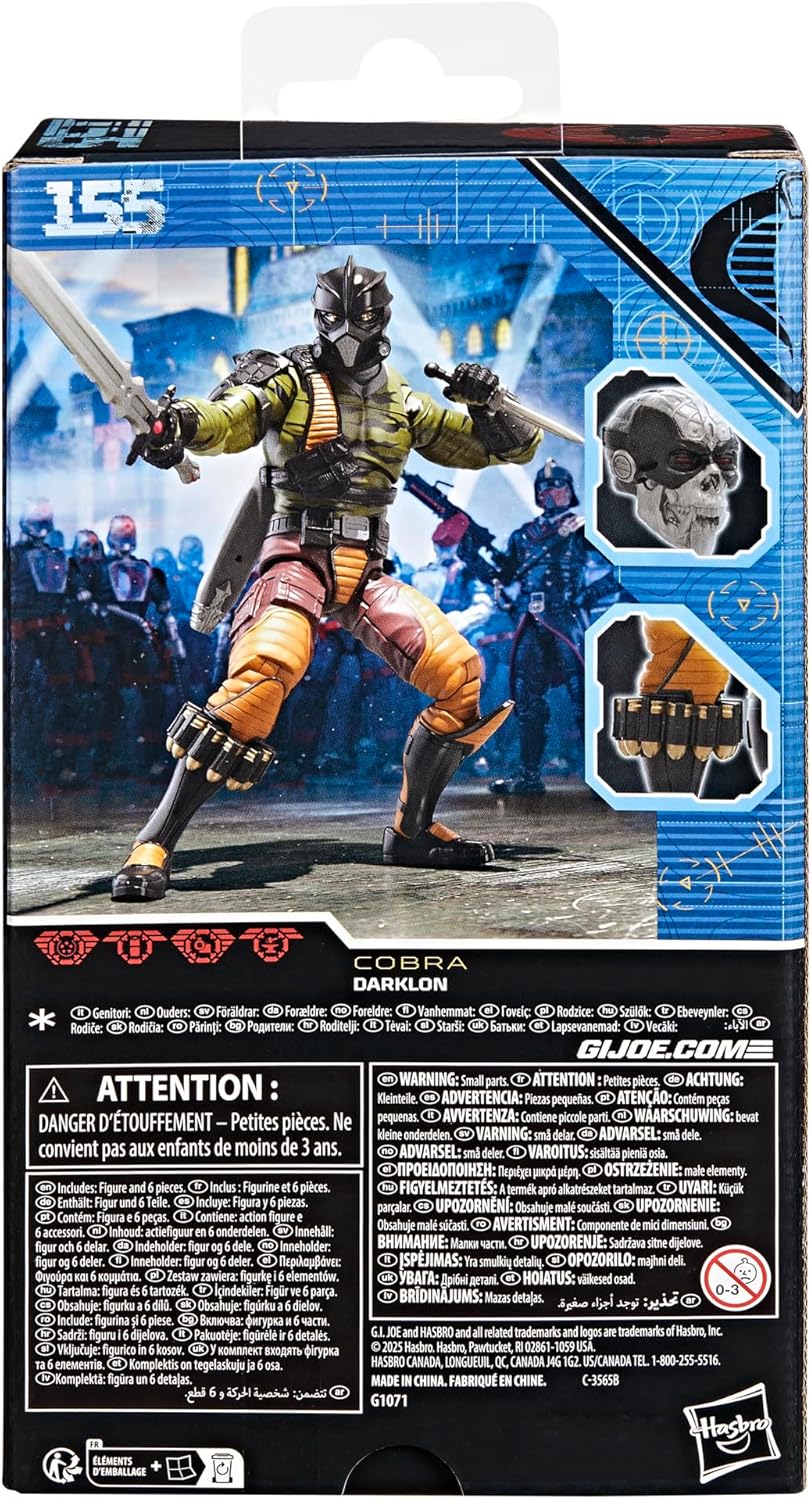[Pre-Order] G.I. Joe Classified Series #155, Darklon Action Figure