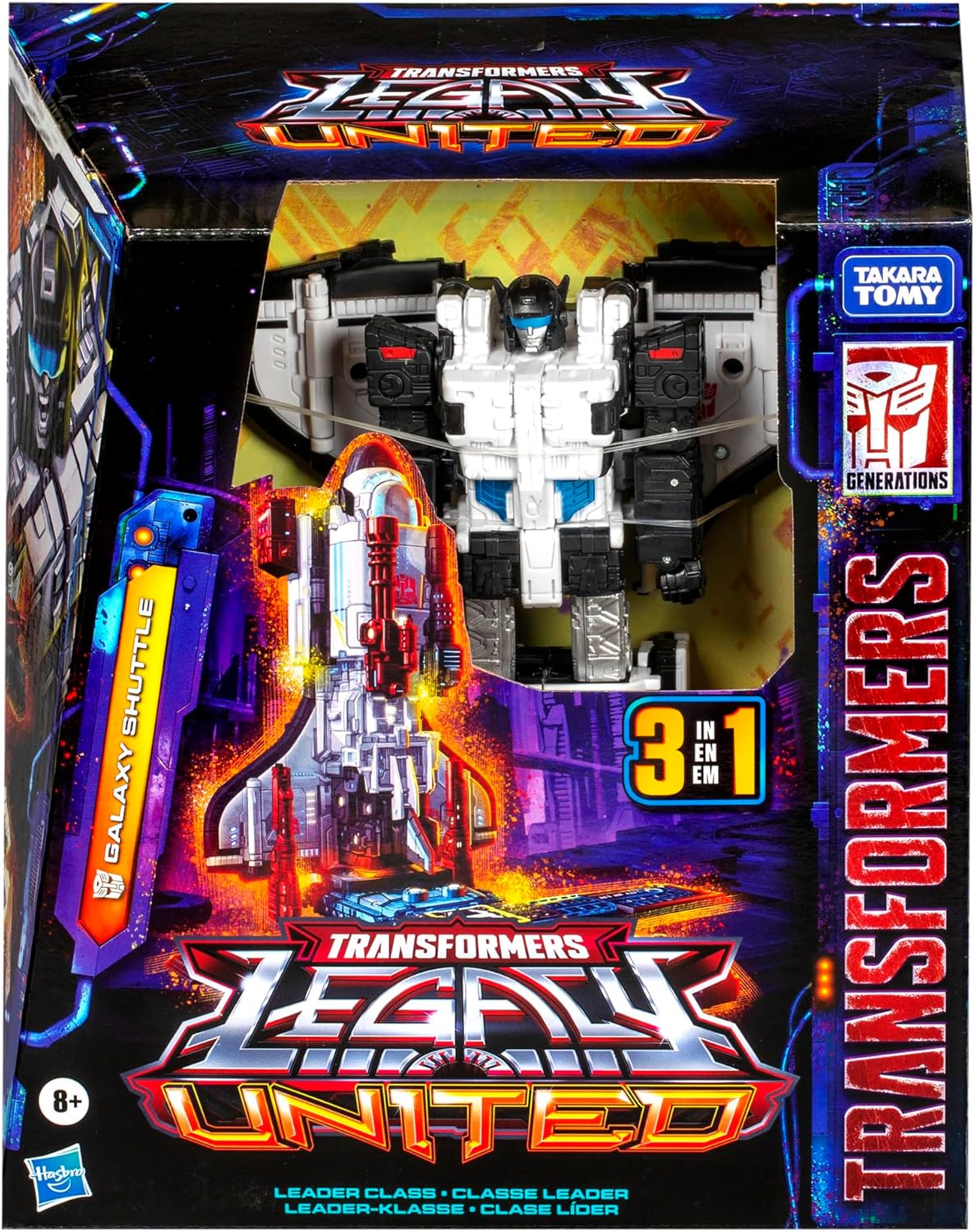 Transformers Legacy United Leader Class Galaxy Shuttle, 7.5-inch Converting Action Figure