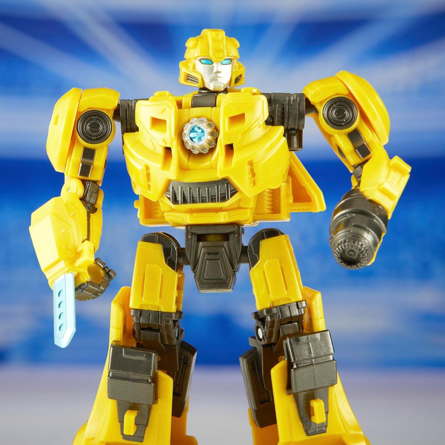 Transformers: One Prime Changer Bumblebee (B-127) 5-Inch Robot Action Figure, Interactive Toys for Boys and Girls Ages 6 and Up