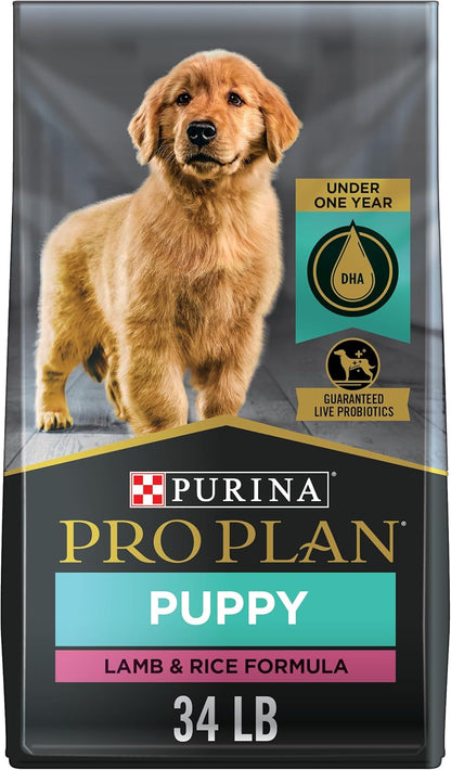 Purina Pro Plan High Protein Puppy Food DHA Lamb & Rice Formula - 34 lb. Bag